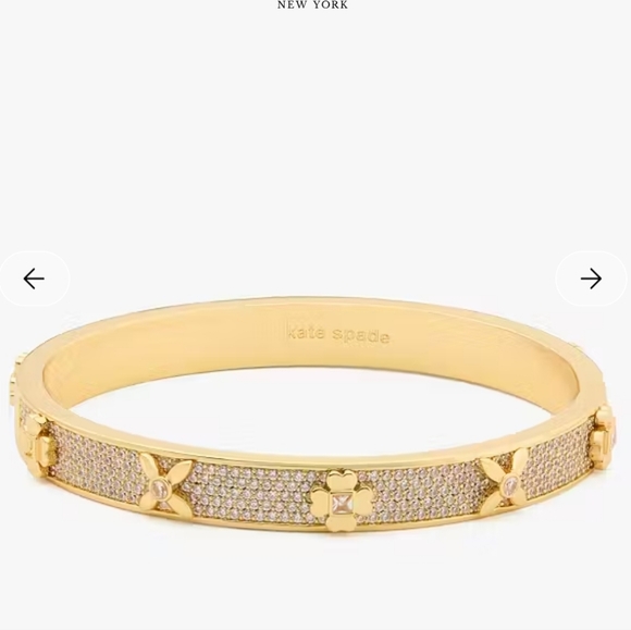 Kate Spade Heritage Bloom Hinged Bangle - Picture 3 of 12